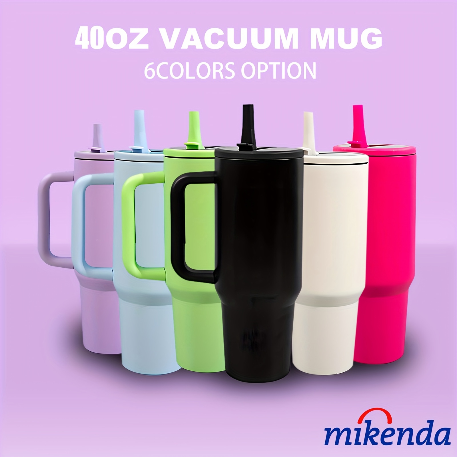 1pc 40oz Double Wall Vacuum 304 Stainless Steel Water Bottle with Straw And Handle, Keep Warm for 12 Hours Or Cold for 24 Hours, 6 Colors for You to Choose, Best Gift for Sister, Husband, Wife, Perfect for Outdoor Sports And Camping